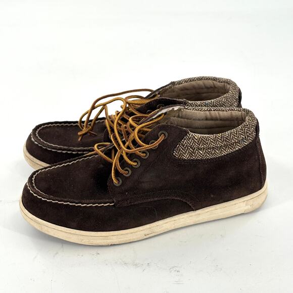 GH Bass Mens Suede Chukka Boots 9 Brown Lace Up Ankle G H Herringbone Desert - Picture 1 of 7